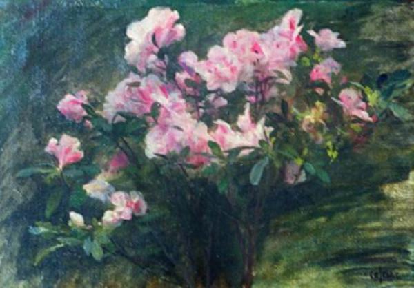 Charles-Amable Lenoir Study of Azaleas china oil painting image